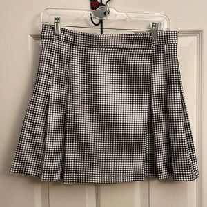 ASOS design gingham wrap pleated mini skirt